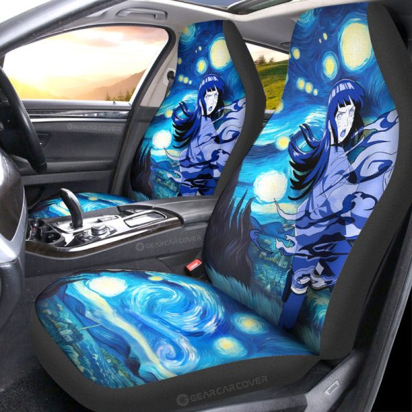 Hyuuga Hinata Car Seat Covers Custom Starry Night Styles