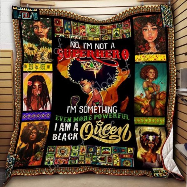 I Am A Black Queen Quilt Blanket