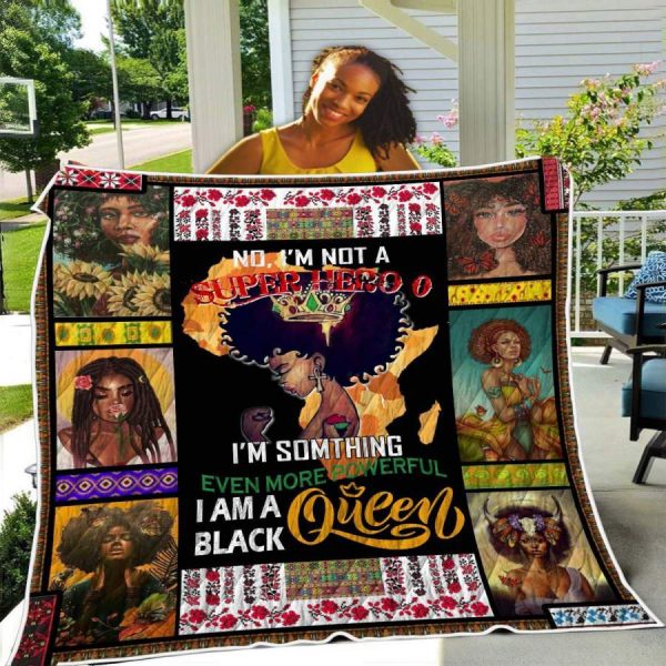 I Am A Black Queen Quilt Blanket Christmas Gift Ideas