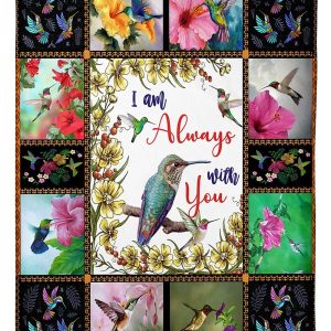 I Am Always With You Hummingbird Blanket