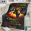 I Believe In You  Gift For Son From Dad Blanket