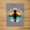 I Do My Own Stunts Get Well Gift Funny Injury Leg Fleece Blanket