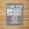 I Have Ptsd Pretty Tired Of Stupid Democrats Funny Politics Fleece Blanket