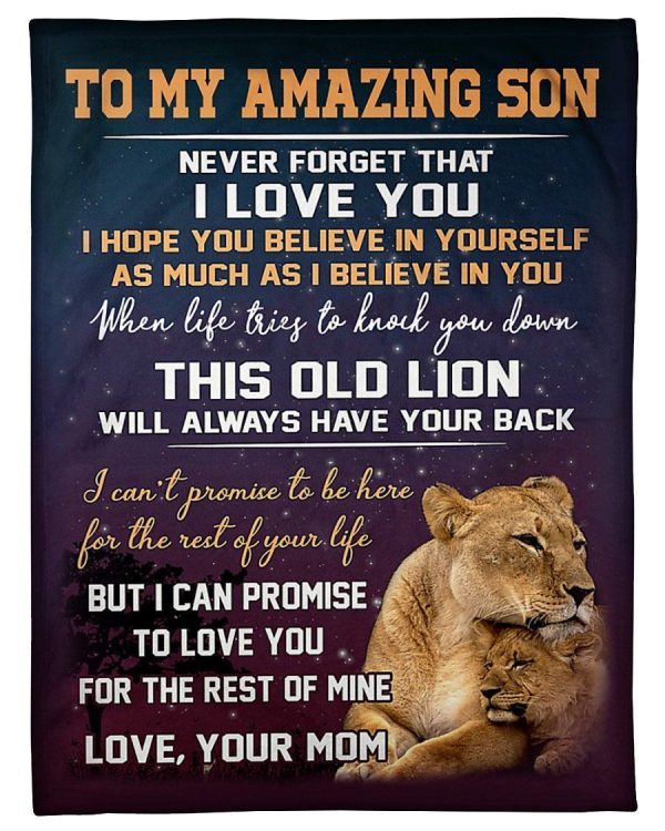 I Hope You Believe In Yourself Lovely Message Gifts For Son Blanket