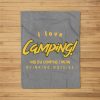 I Love Camping And Drinking Beer With Friends Outside Fleece Blanket