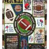 I Love Football Blanket