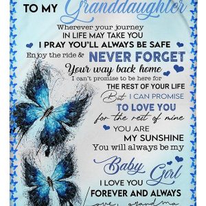 I Love You Forever And Always Gift For Granddaughter Blanket