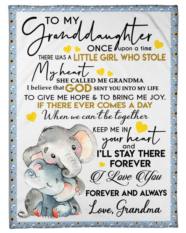 I Love You Forever And Always Gift For Granddaughter From Grandma Blanket