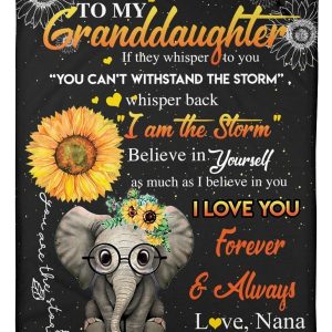 I Love You Forever And Always Great Gift Form Nana To Granddaughter Blanket