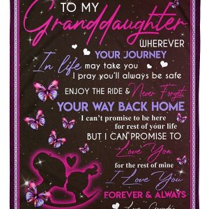 I Love You Forever And Always Lovely Message Gifts For Granddaughters Blanket