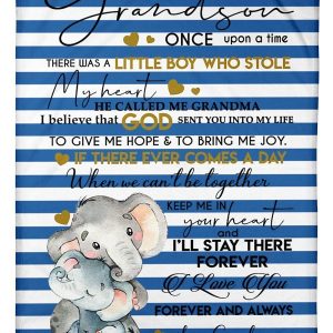 I Love You Forever And Always Lovely Message Gifts For Grandson Blanket