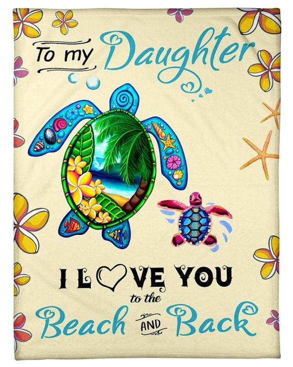 I Love You To The Beach And Back Blanket