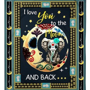 I Love You To The Moon And Back Blanket