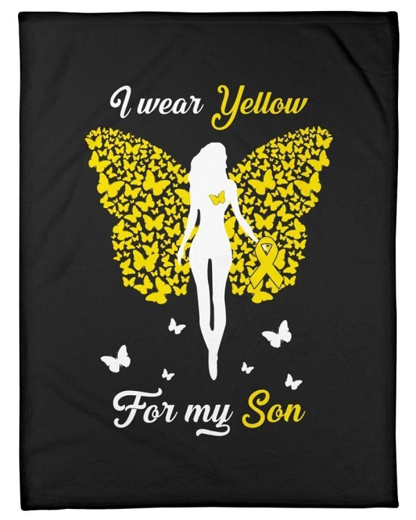 I Wear Yellow For My Son Blanket