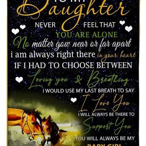 I Will Always Be There Lovely Message From Mom Gifts For My Daughter Blanket