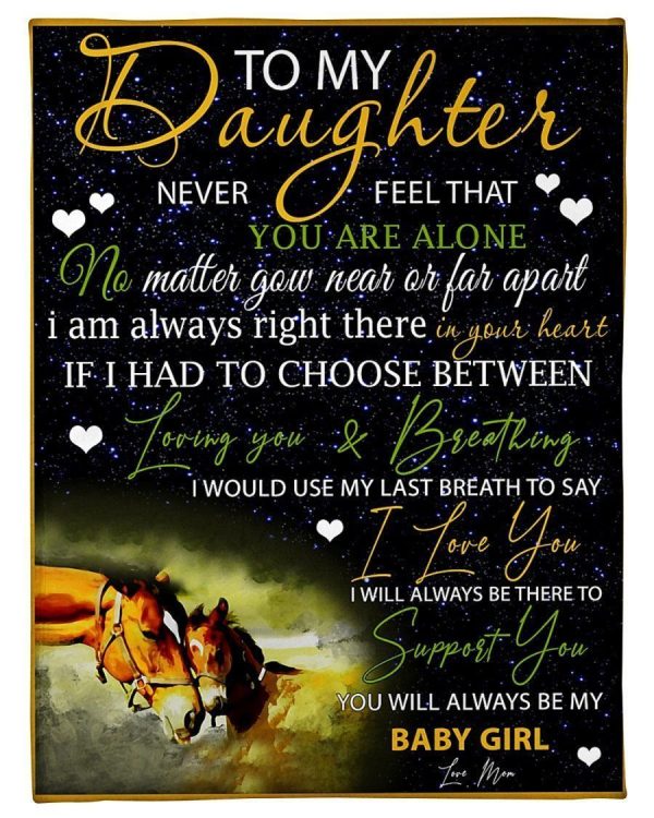 I Will Always Be There Lovely Message From Mom Gifts For My Daughter Blanket