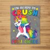 I’M Ready To Crush First Grade Funny Dabbing Unicorn Fleece Blanket