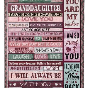 I’ll Always Be With You Great Gift From Grandma To Granddaughter Blanket