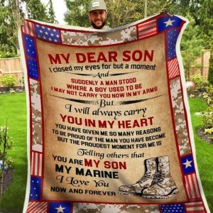 I’ll Always Carry You In My Heart Gift For Son Blanket