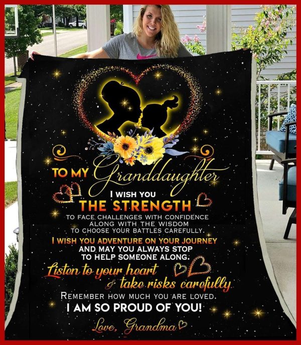 I’m So Proud Of You Gift For Granddaughter Blanket