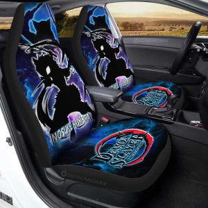 Inosuke Car Seat Covers Custom Demon Slayer Anime Silhouette Style