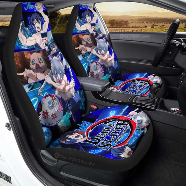 Inosuke Hashibira Car Seat Covers Custom Demon Slayer Anime