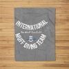 International Muff Diving Team No Muff Too Tuff Funny Fleece Blanket