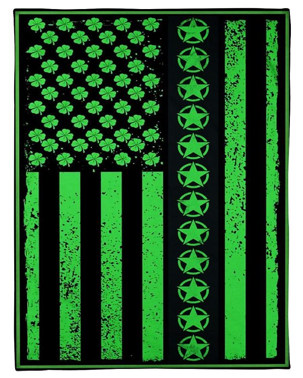 Irish Flag Army Blanket