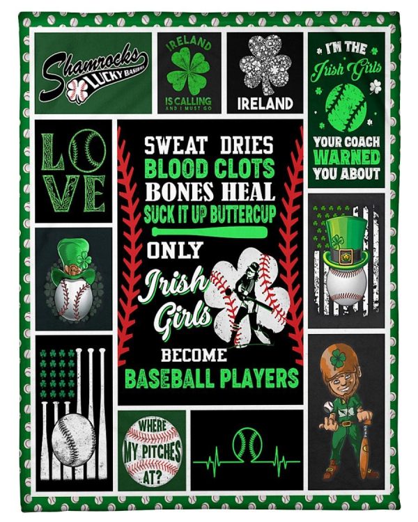 Irish Girl Baseball Blanket