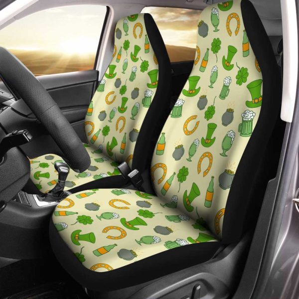 Irish Pattern Car Seat Covers Custom Design For Car Seats