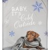 It Is Cold Outside Chocolate Lab Blanket