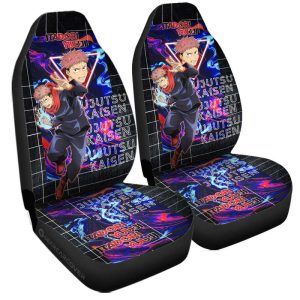 Itadori Yuuji Car Seat Covers Custom Jujutsu Kaisen Anime Car Accessories