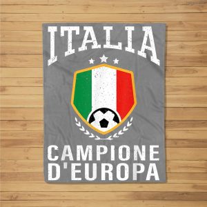 Italy Italia Jersey Soccer 2021 Team For Men Women Kids Fleece Blanket