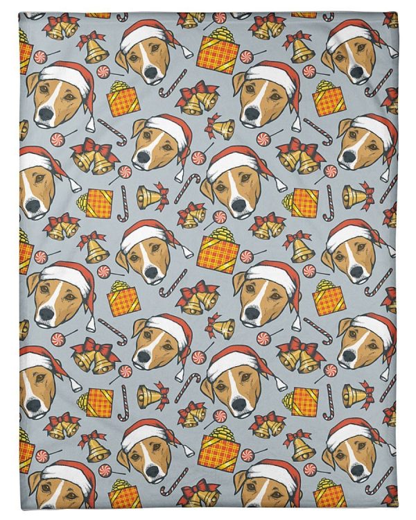 Jack Russell Dog Christmas Blanket