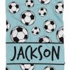 Jackson Football Custom Text Name Printed Blanket