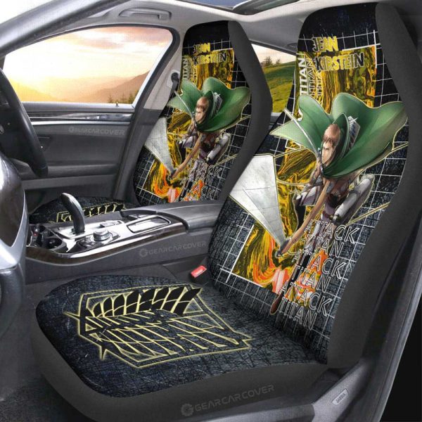 Jean Kirstein Car Seat Covers Custom Attack On Titan Car Accessories