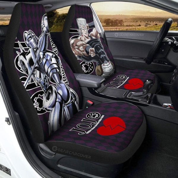 Jean Pierre Polnareff Car Seat Covers Custom Bizarre Adventure Car Accessories