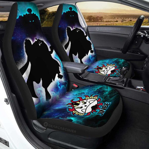 Jinbe Car Seat Covers Custom One Piece Anime Silhouette Style