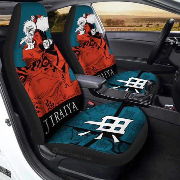 Jiraiya Car Seat Covers Custom Anime Car Accessories Manga Color Style