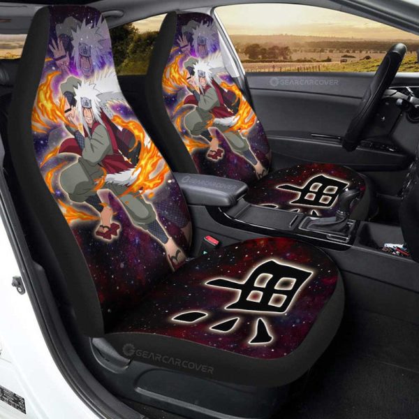 Jiraiya Car Seat Covers Custom Anime Galaxy Style Car Accessories For Fans