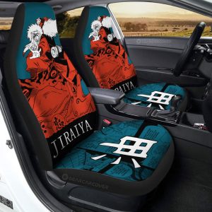 Jiraiya Car Seat Covers Custom Car Accessories Manga Color Style