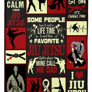 Jiu-Jitsu Dad Keep Calm Blanket