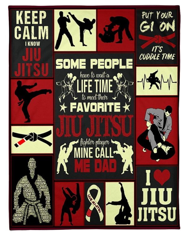 Jiu-Jitsu Dad Keep Calm Blanket