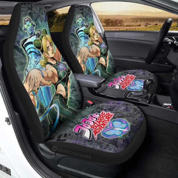 Jolyne Kuujou Car Seat Covers Custom Galaxy Style JJBA Anime Car Accessories