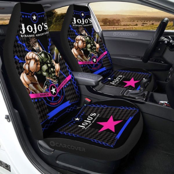 Joseph Joestar Car Seat Covers Custom Anime JoJo's Bizarre Adventure Car Interior Accessories