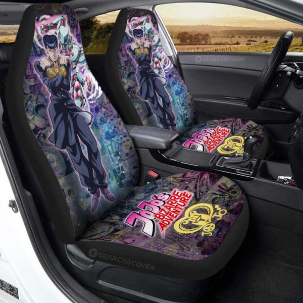 Josuke Higashikata Car Seat Covers Custom Galaxy Style JJBA Anime Car Accessories