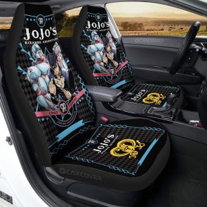 Josuke Higashikata Car Seat Covers Custom JoJo's Bizarre Adventure Anime Car Interior Accessories