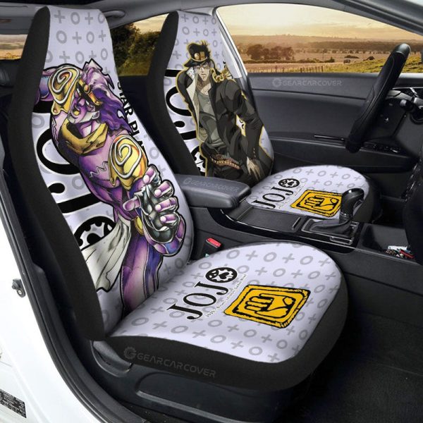 Joutarou Kuujou Car Seat Covers Custom Bizarre Adventure Car Accessories