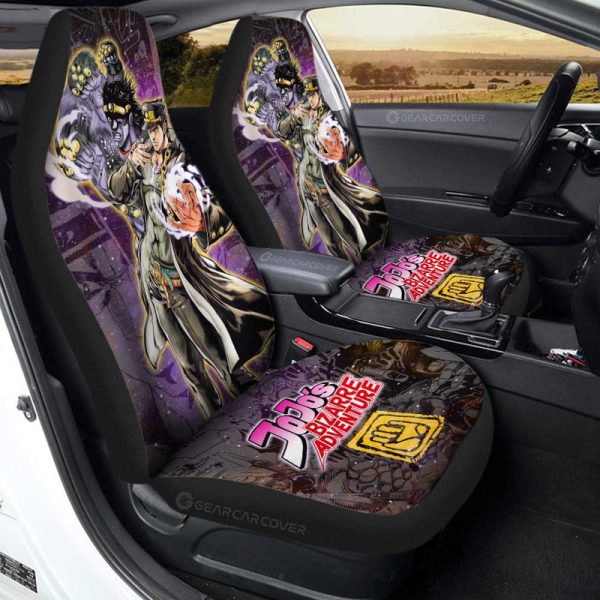 Joutarou Kuujou Car Seat Covers Custom Galaxy Style JJBA Anime Car Accessories