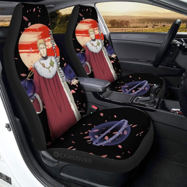 Julius Nova Chrono Car Seat Covers Custom Black Clover Anime Car Accessories